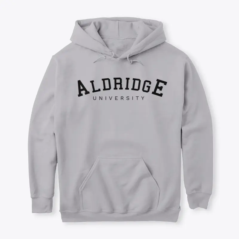 Aldridge U Black Font Hoodie