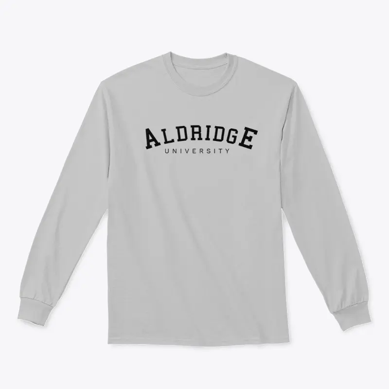 Aldridge U Black Font Long Sleeve