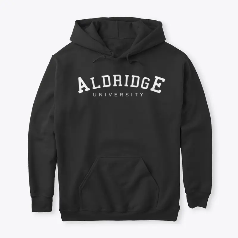 Aldridge U White Font Hoodie