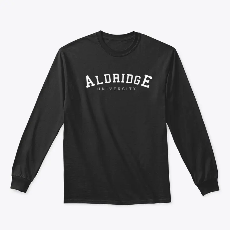 Aldridge U White Font Long Sleeve